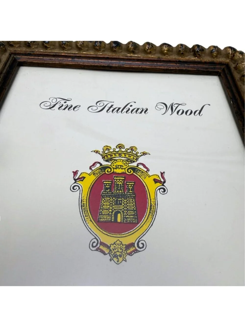 Galassi Fine Italian Wood Frame Antique Gold 5x7 Vintage Photo Frame